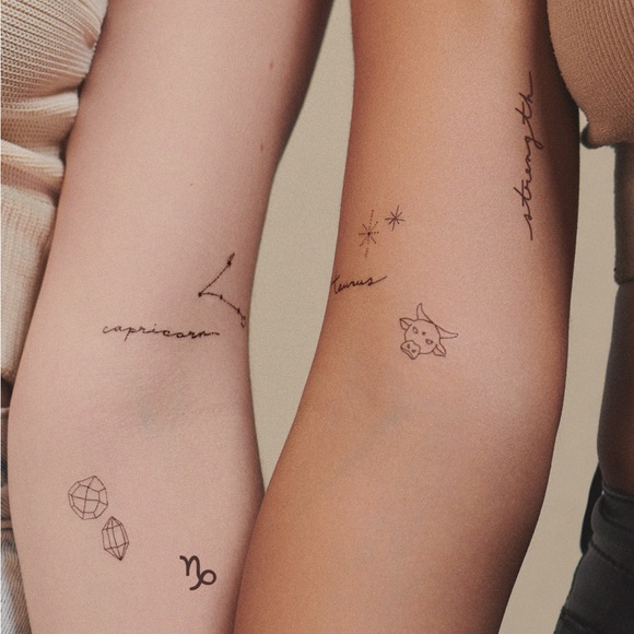 💜 Inked by Dani Temporary Tattoos Zodiac Pack: Earth Signs - NWT - Picture 6 of 7